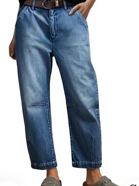 Flamingals Mid Rise Premium Barrel Jeans